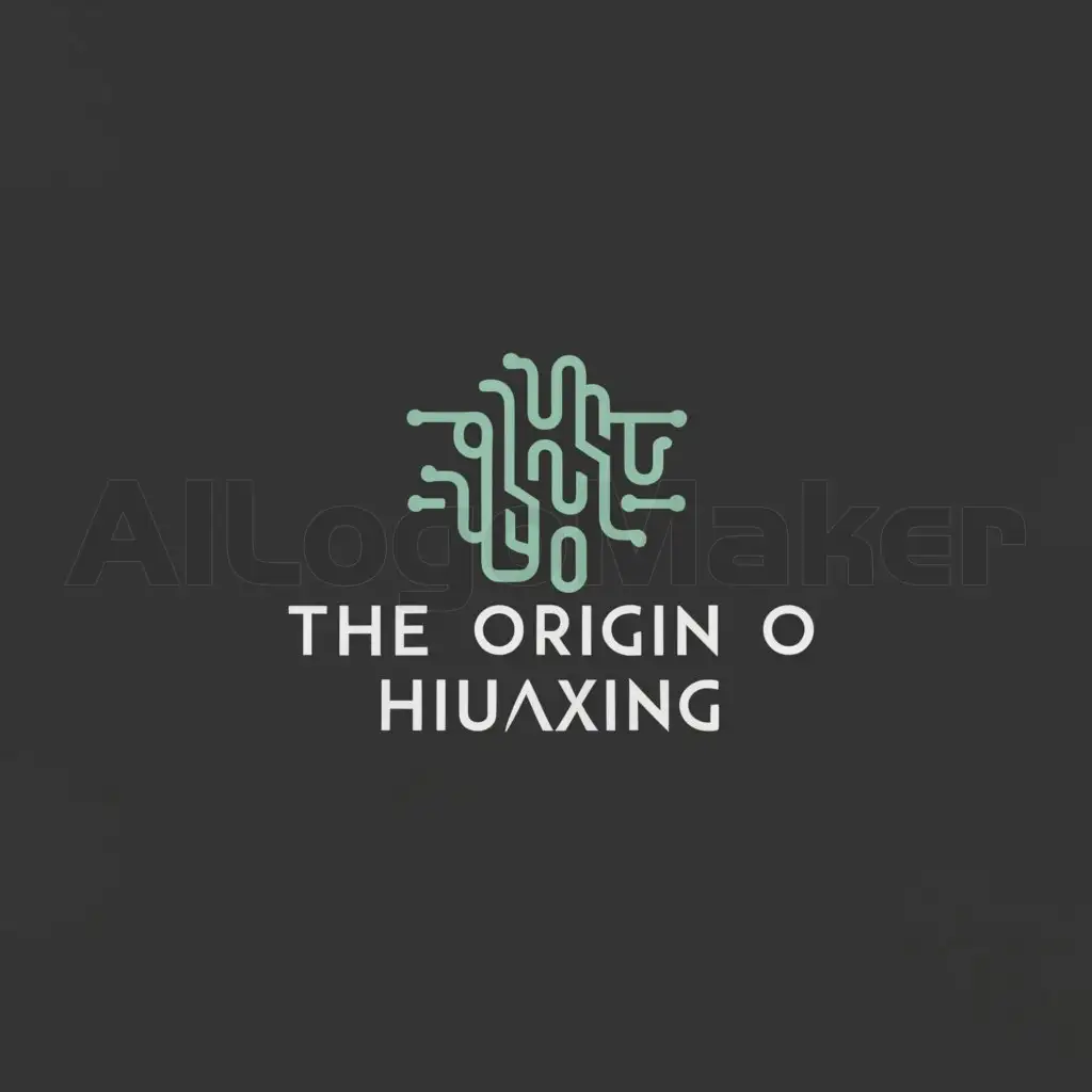 a logo design,with the text "The origin of Huaxing", main symbol:PCB,Minimalistic,be used in Technology industry,clear background
