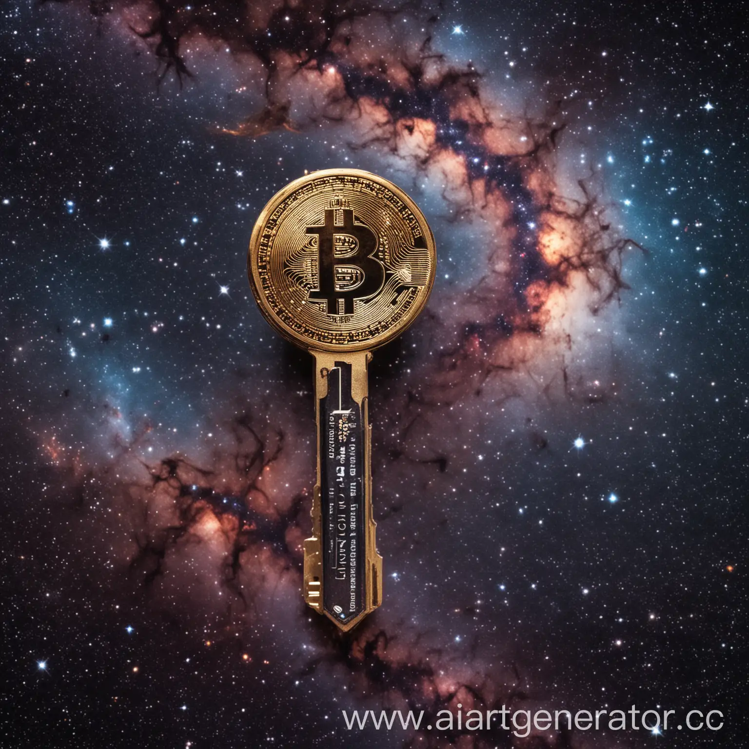 Bitcoin-Key-Floating-in-a-Galactic-Abyss
