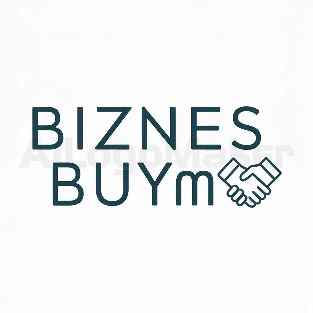 a logo design,with the text "biznes buym", main symbol:people,Moderate,be used in Nonprofit industry,clear background
