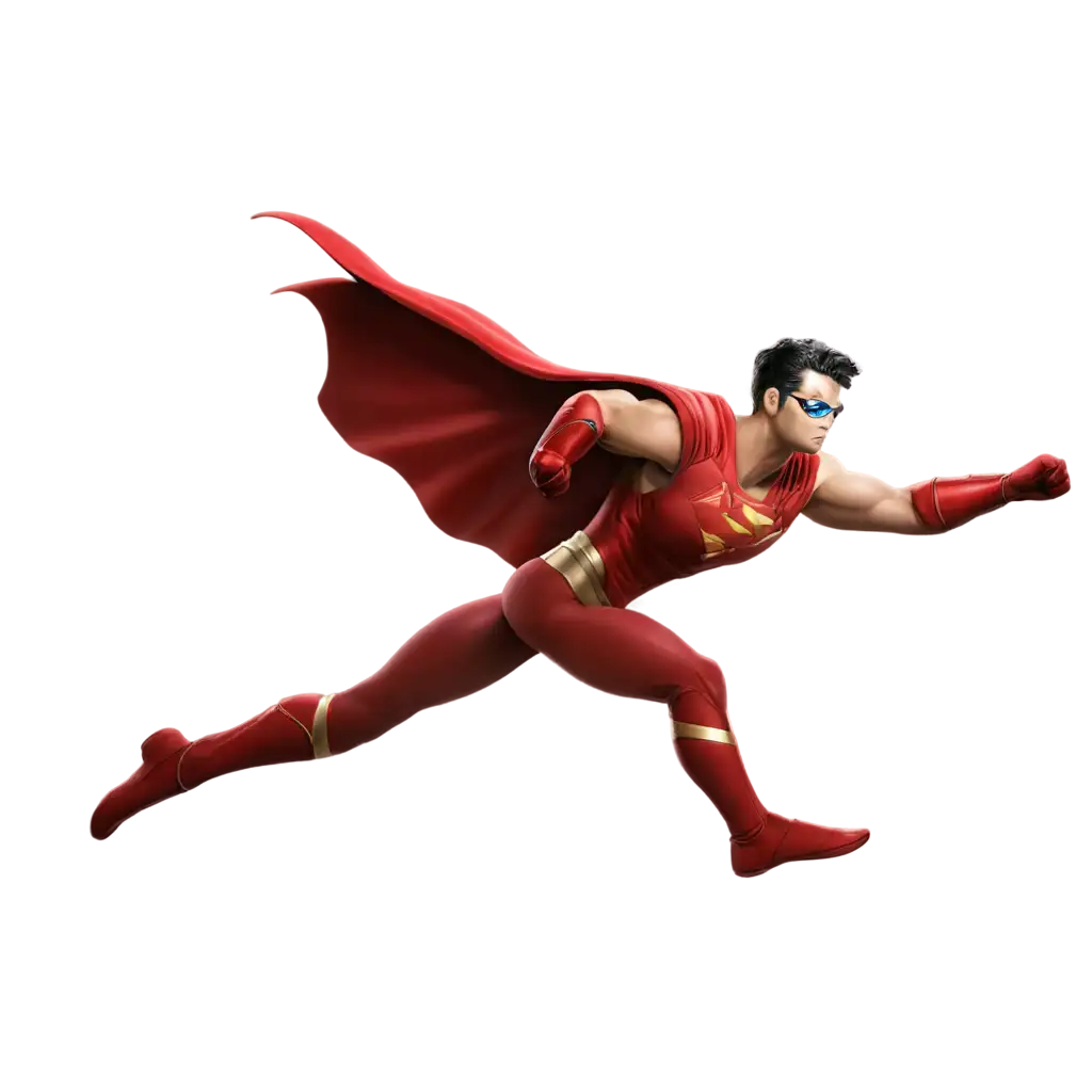 HighQuality PNG Image of a Superhero Character Flying with Arm Extended ...