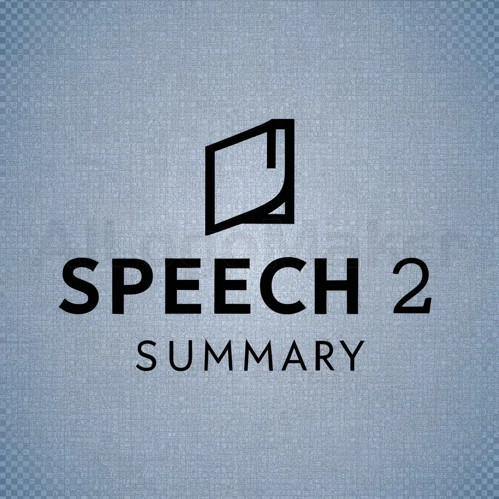 a logo design,with the text "Speech 2 Summary", main symbol:NOTE,Minimalistic,be used in Internet industry,clear background