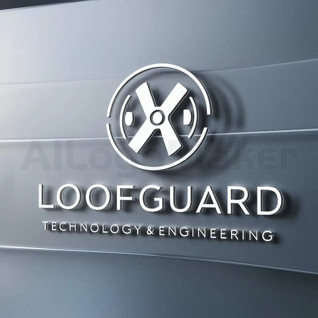 a logo design,with the text "LoofGuard Technology & Engineering", main symbol:Mechanicle logo

,Moderate,clear background