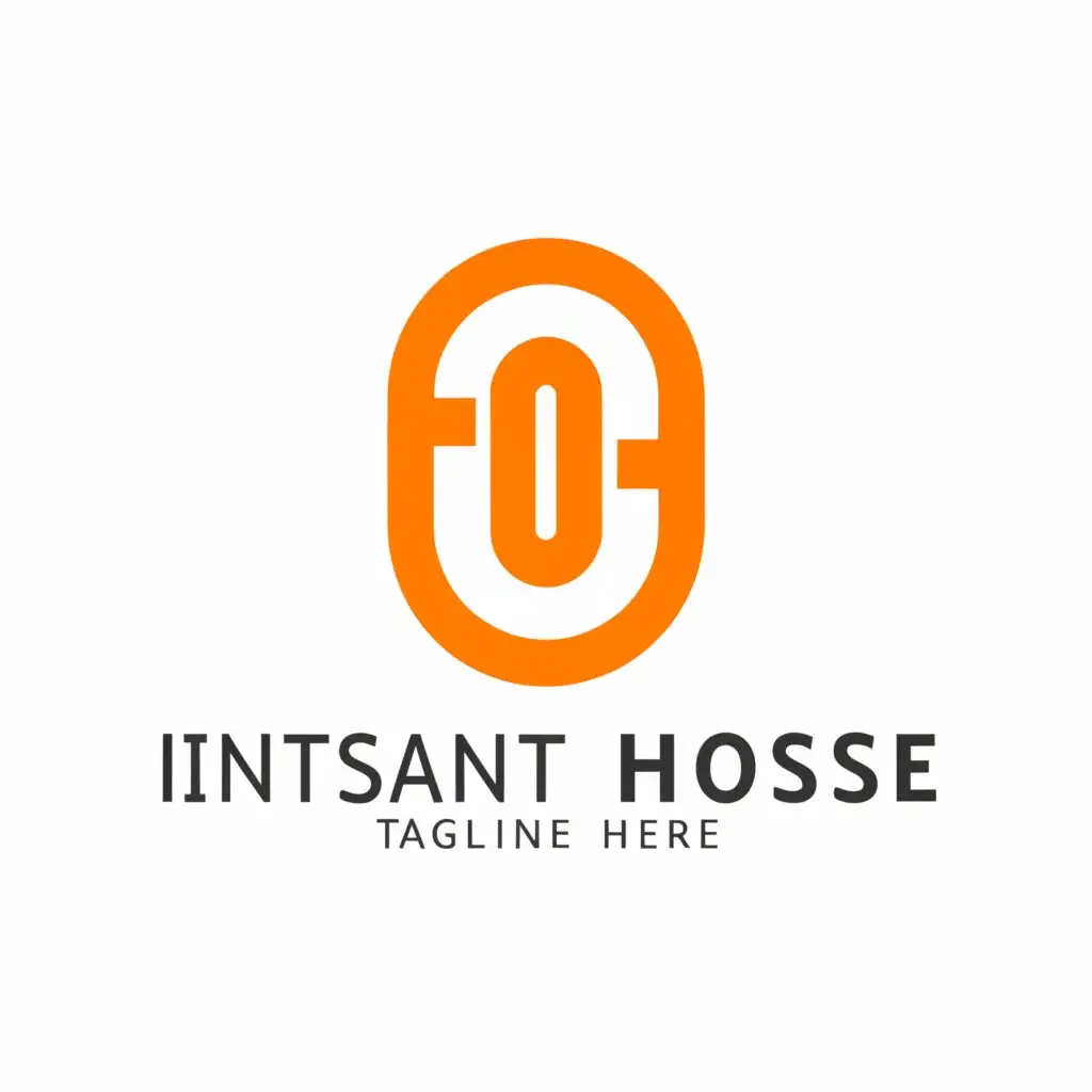 a logo design,with the text "Instant Hose", main symbol:create a simple logo called "Instant Hose",  the logo name is "Instant Hose",  It’s a hydraulic company,  "Instant Hose" this text mush include.
Company name - Instant Hose, It’s a hydraulic company,
 create a unique, eye-catching logo.

don't explain, don't concept, not need any concept, not need any explain.,Minimalistic,be used in Technology industry,clear background