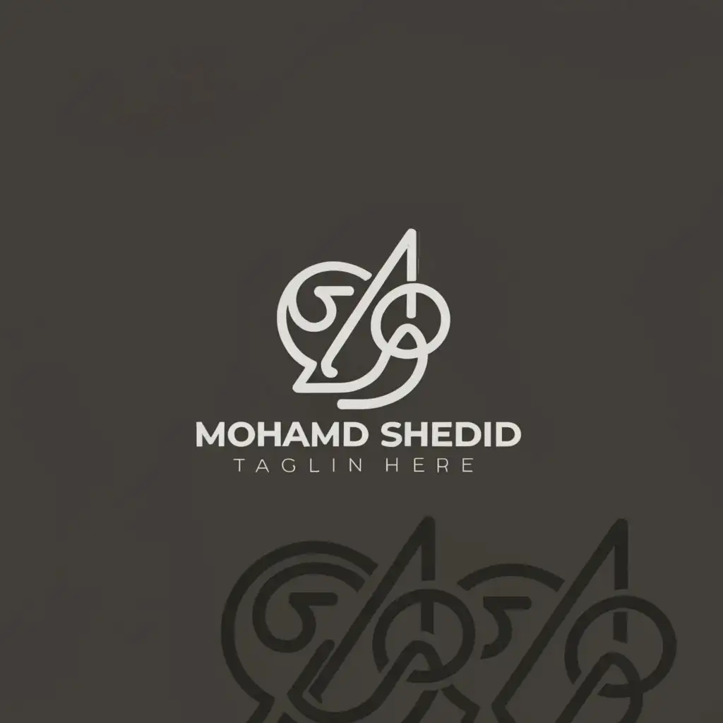 a logo design,with the text "Mohamed Shedid", main symbol:Signature ,Moderate,be used in Legal industry,clear background