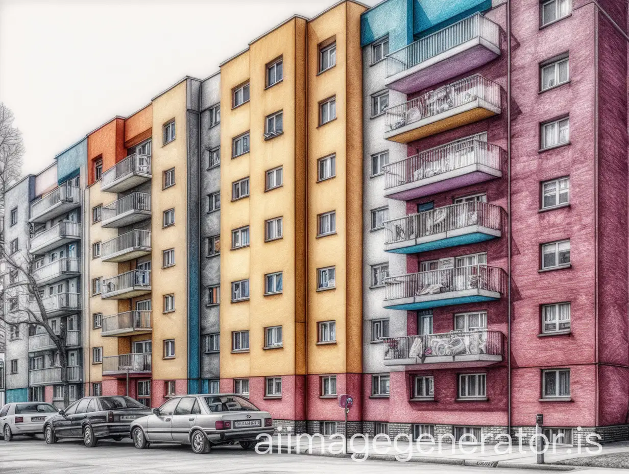 a drawing polish blocks flats building, hiphop urban inspired, side profile artwork, detailed digital artwork, 4k artwork, hd artwork, drawing 4k, trending artwork, realism artstyle, colored illustration, hip hop music album cover, realistic artwork, hyper illustration, digital artwork, promotion artwork, street life, colorized pencil sketch, hyperrealism artstyle, colorized pencil, hq artwork