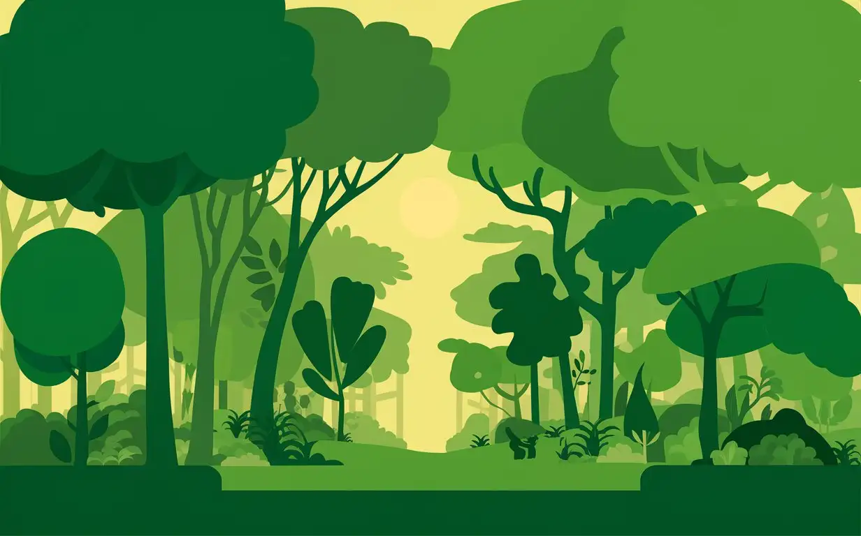 Simple Illustration of Forest Report Green Series