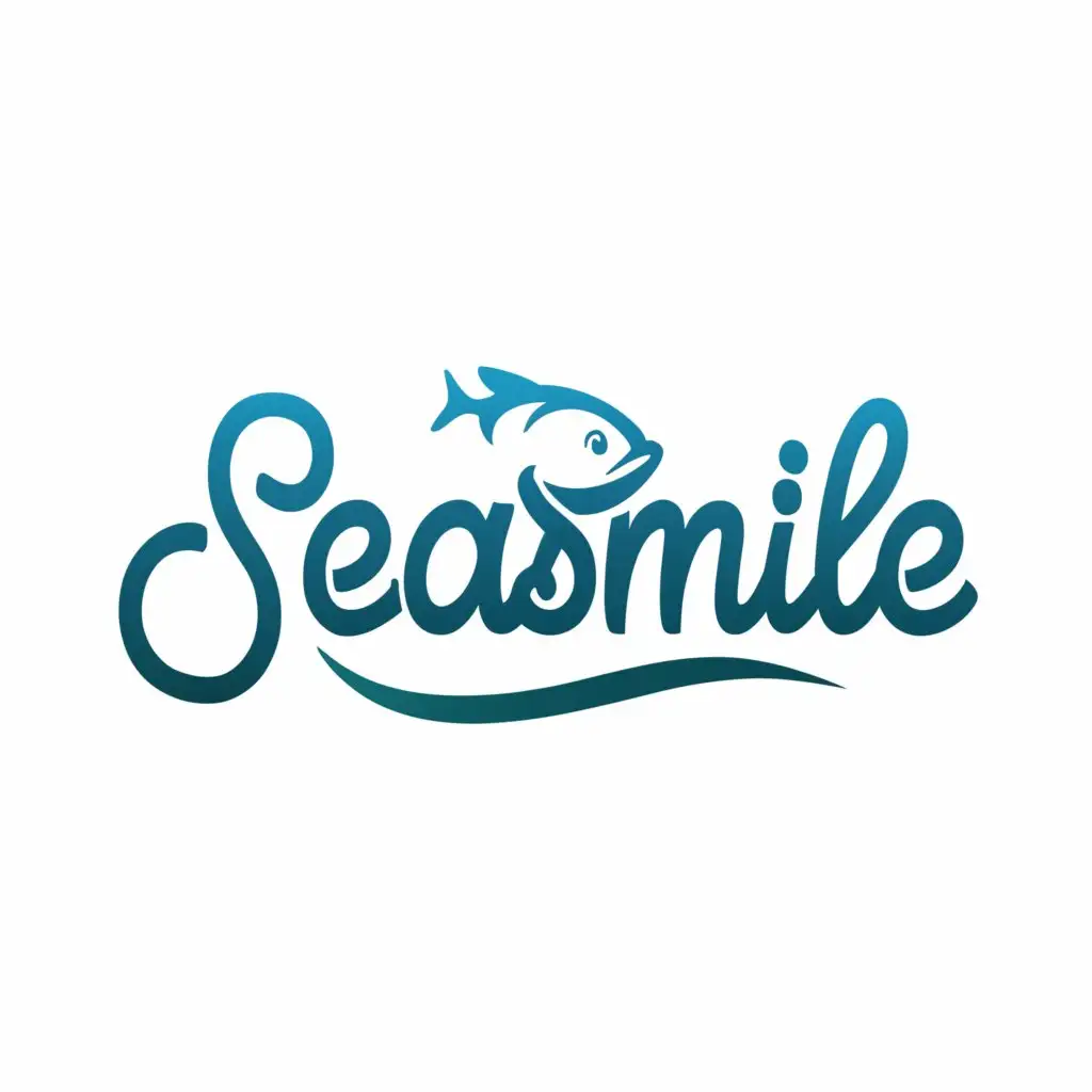 a logo design,with the text "SeaSmile", main symbol:Sea smile,Moderate,be used in Medical Dental industry,clear background