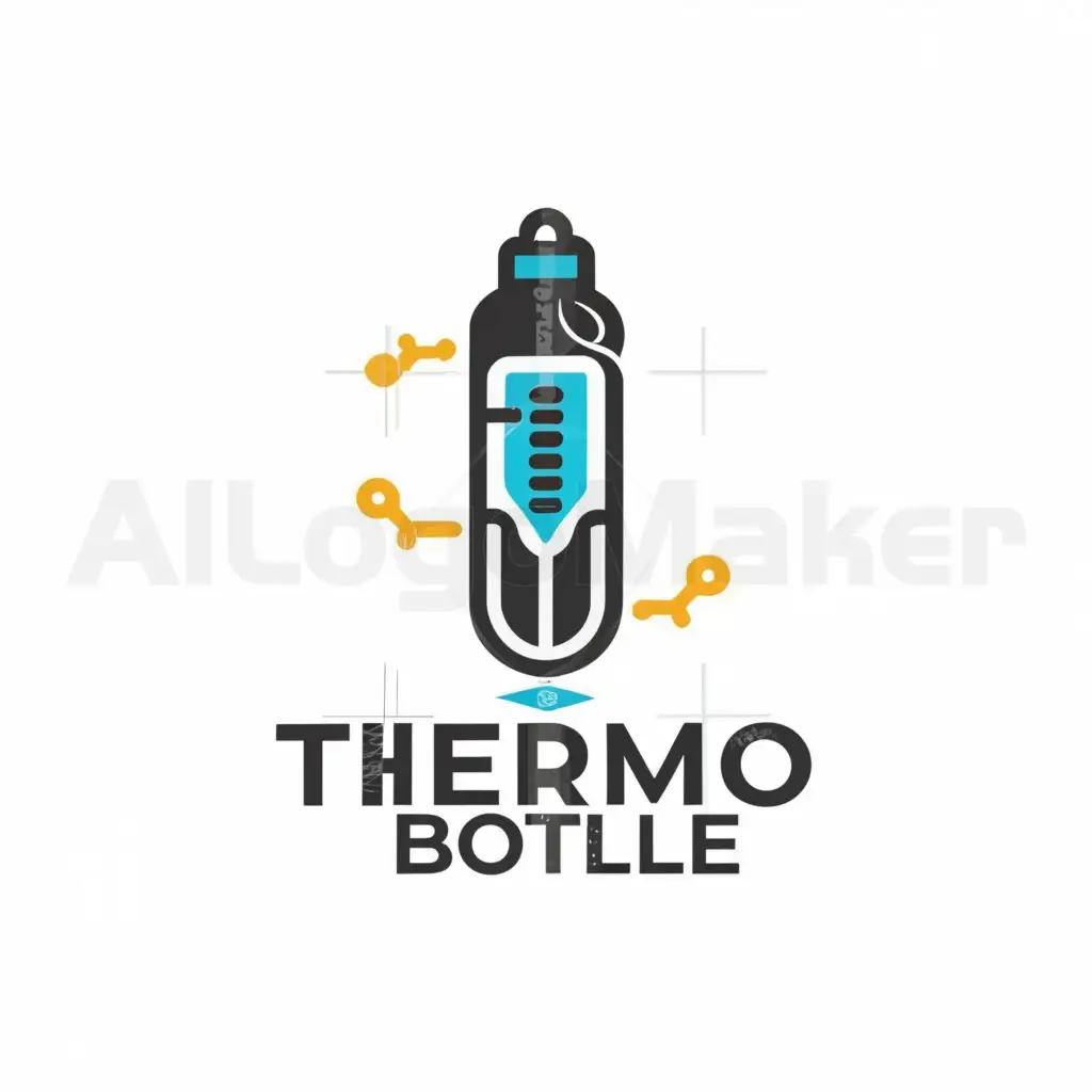 a logo design,with the text "Thermo Bottle", main symbol:Digital Thermoneter,Moderate,be used in Retail industry,clear background