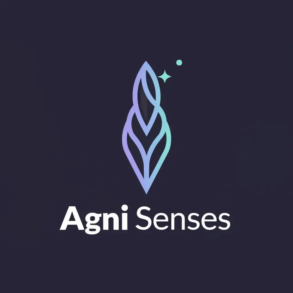 a logo design,with the text "AGNI SENSES", main symbol:pencil,Moderate,be used in Technology industry,clear background