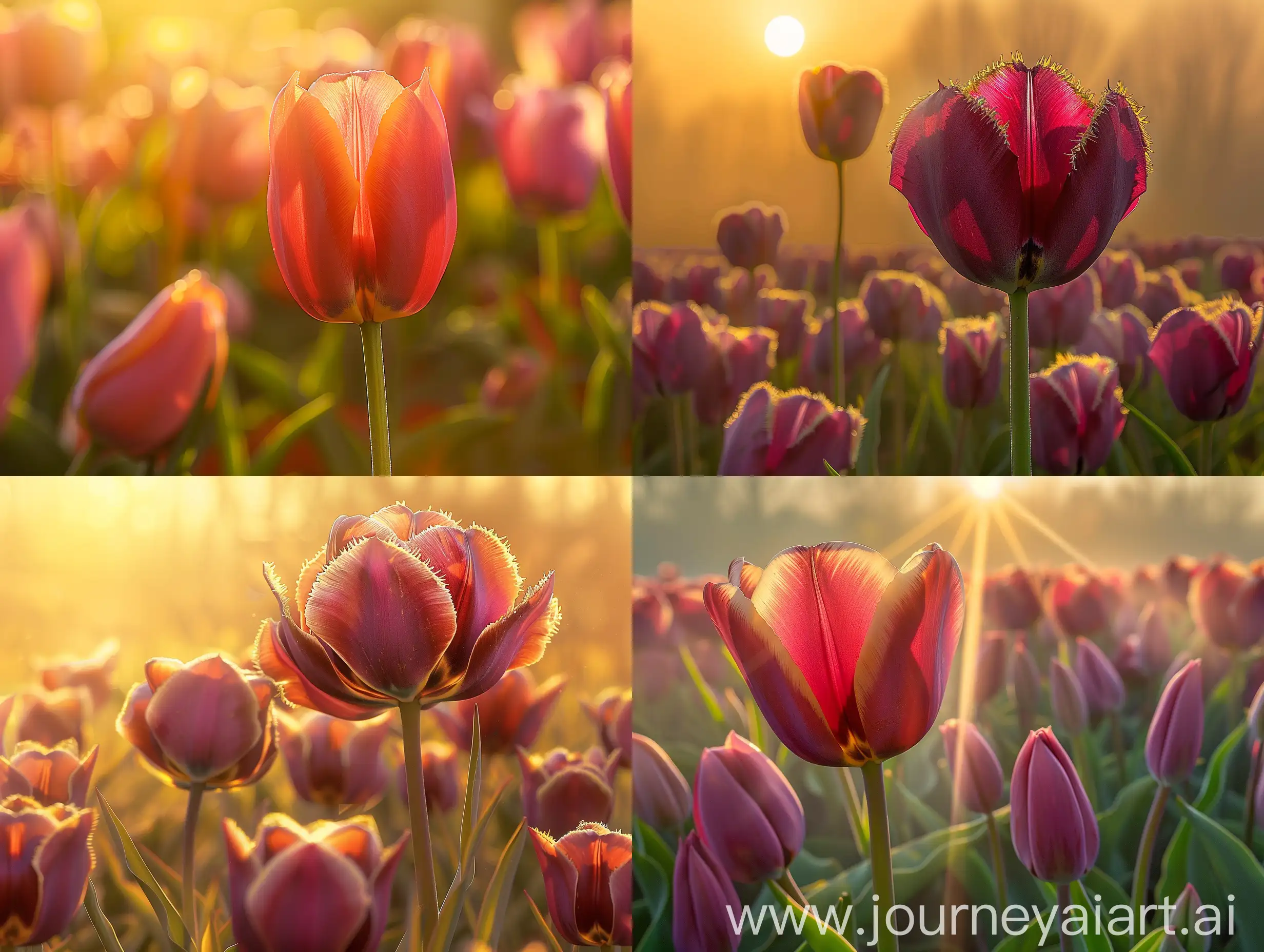 Captivating-World-Peace-Tulip-Serene-Beauty-in-Golden-Sunlight