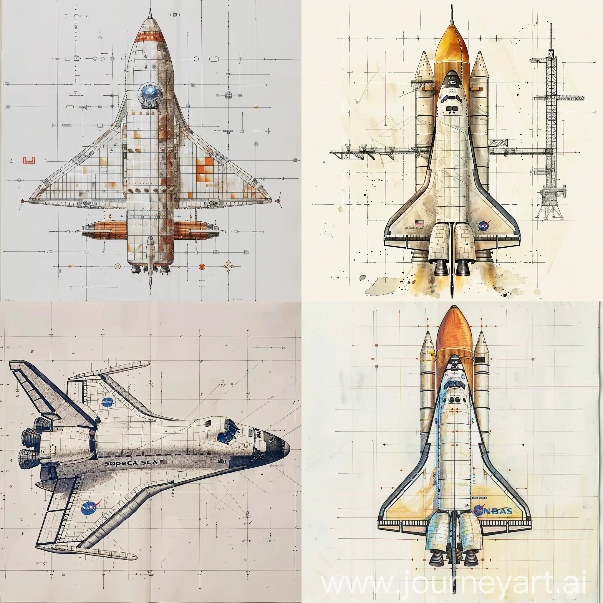 Space-Shuttle-Construction-Tile-by-Tile-Artwork