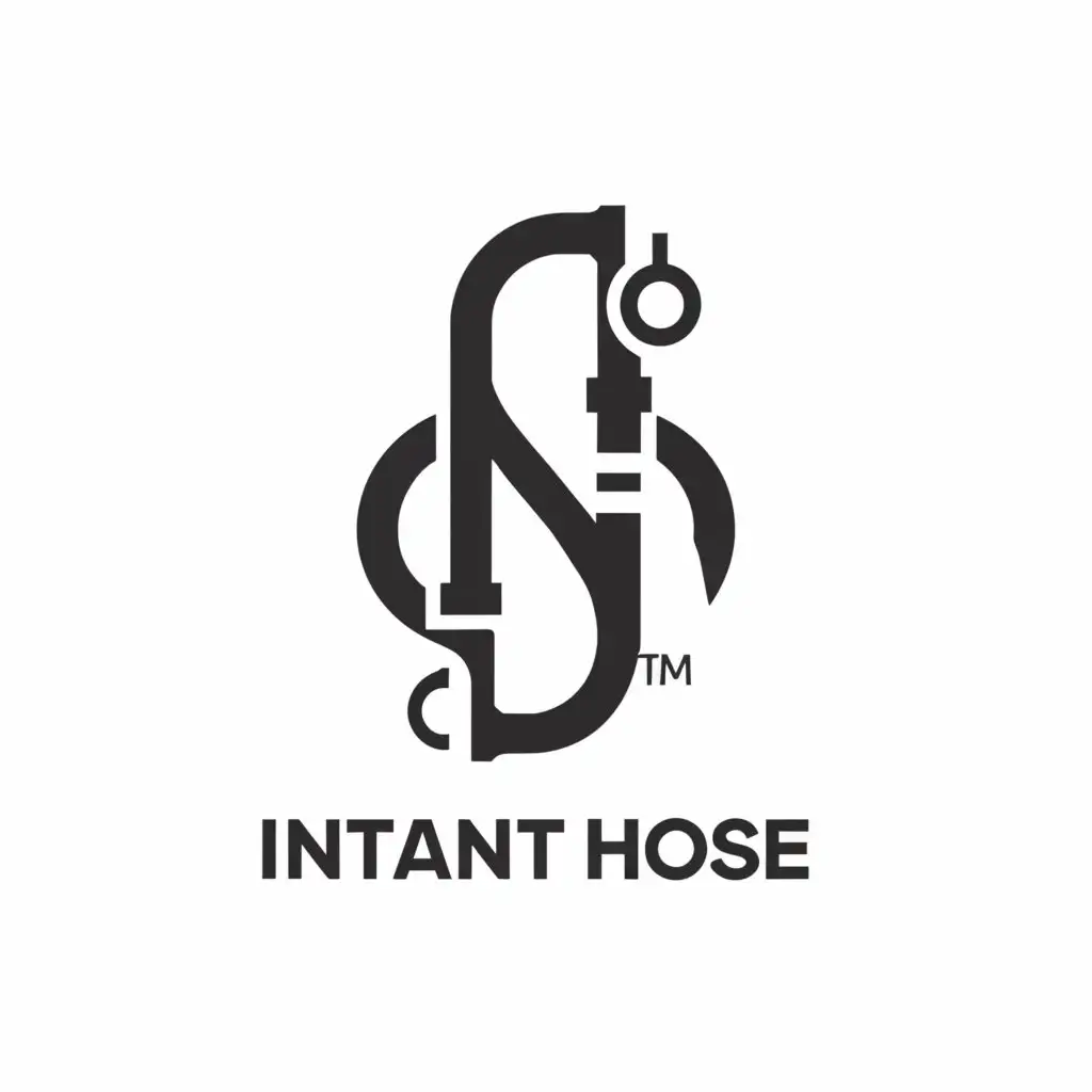 a logo design,with the text "Instant Hose", main symbol:Instant Hose, hydraulic,  hydraulic company, 
eye-catching logo, 
,complex,be used in Others industry,clear background