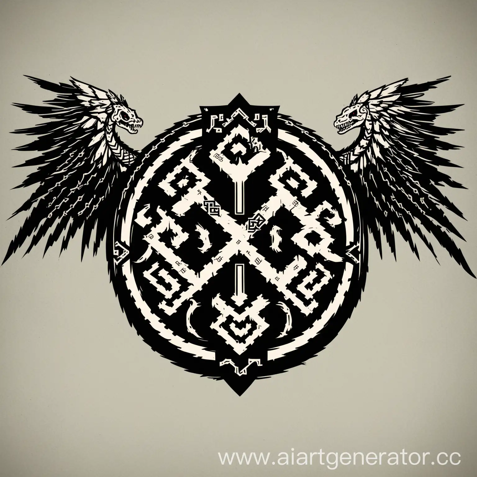 Minimalist-Ork-Shield-Snake-with-Slavic-Swastika-and-Wings-of-Freedom