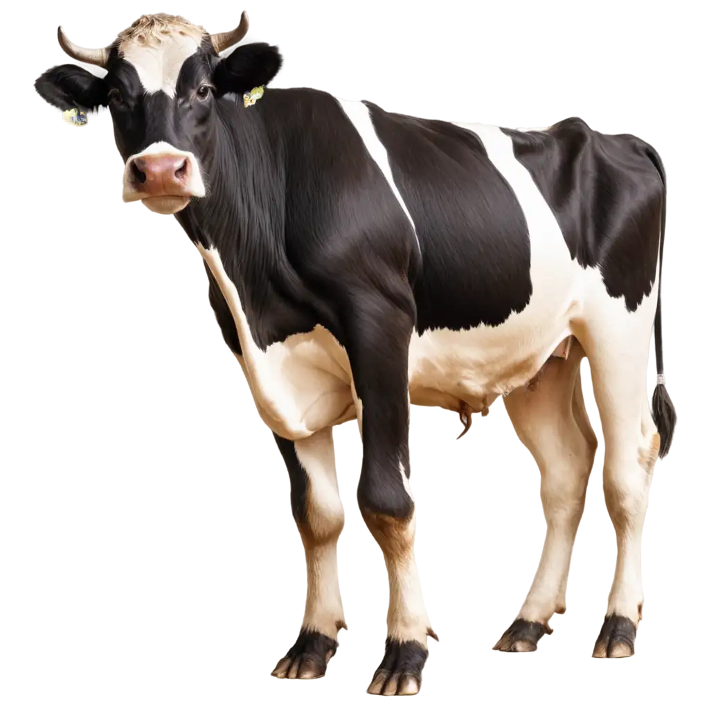 Cow ai with connection line in the body