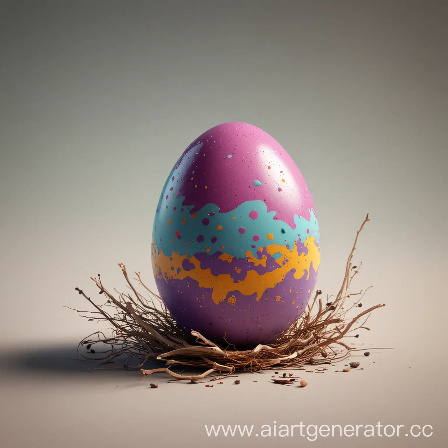 Colorful-Easter-Egg-Hunt-in-Spring-Garden