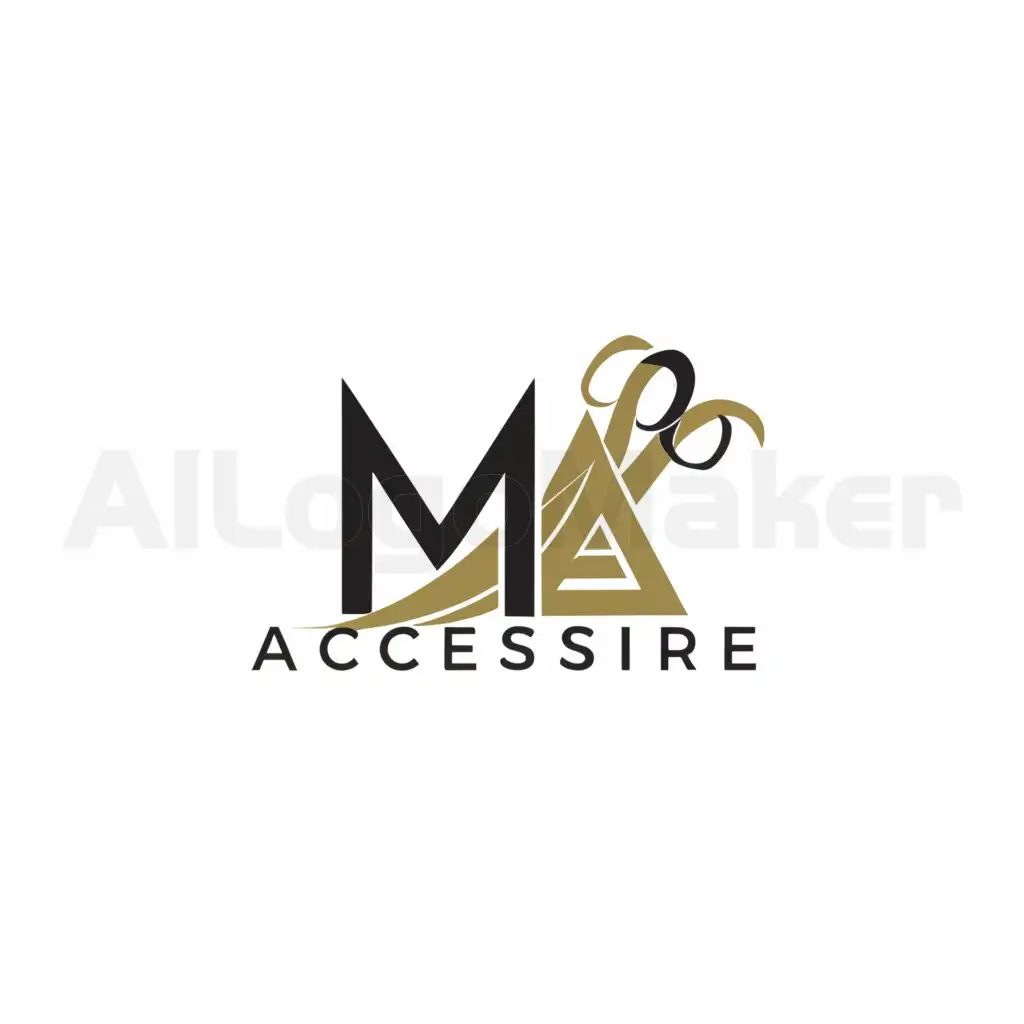 a logo design,with the text "МА accessories", main symbol:Costume jewelry,Moderate,clear background