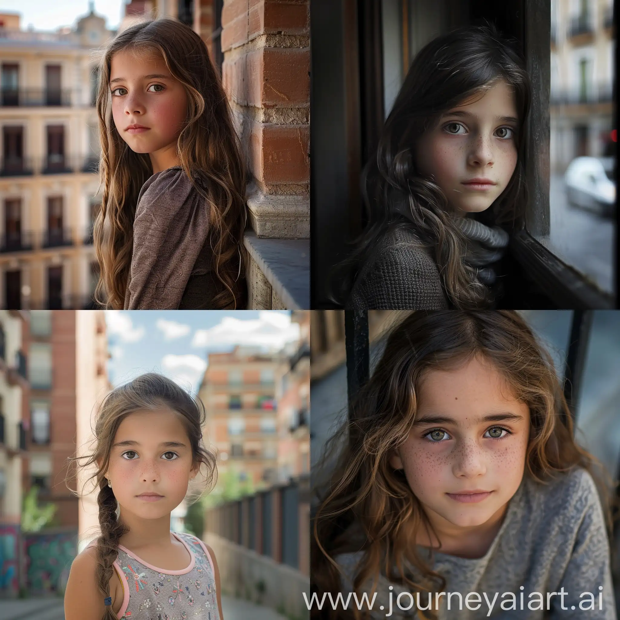 A 10 year old Girl in Madrid, Spain