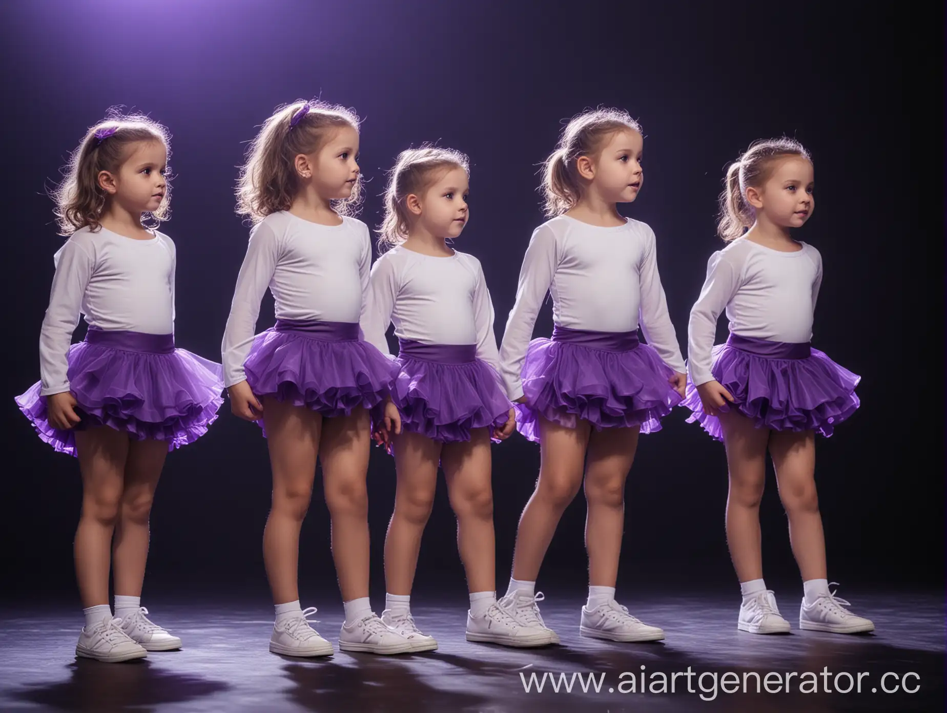 Young-Ballerinas-in-Purple-Chiffon-Skirts-on-Stage