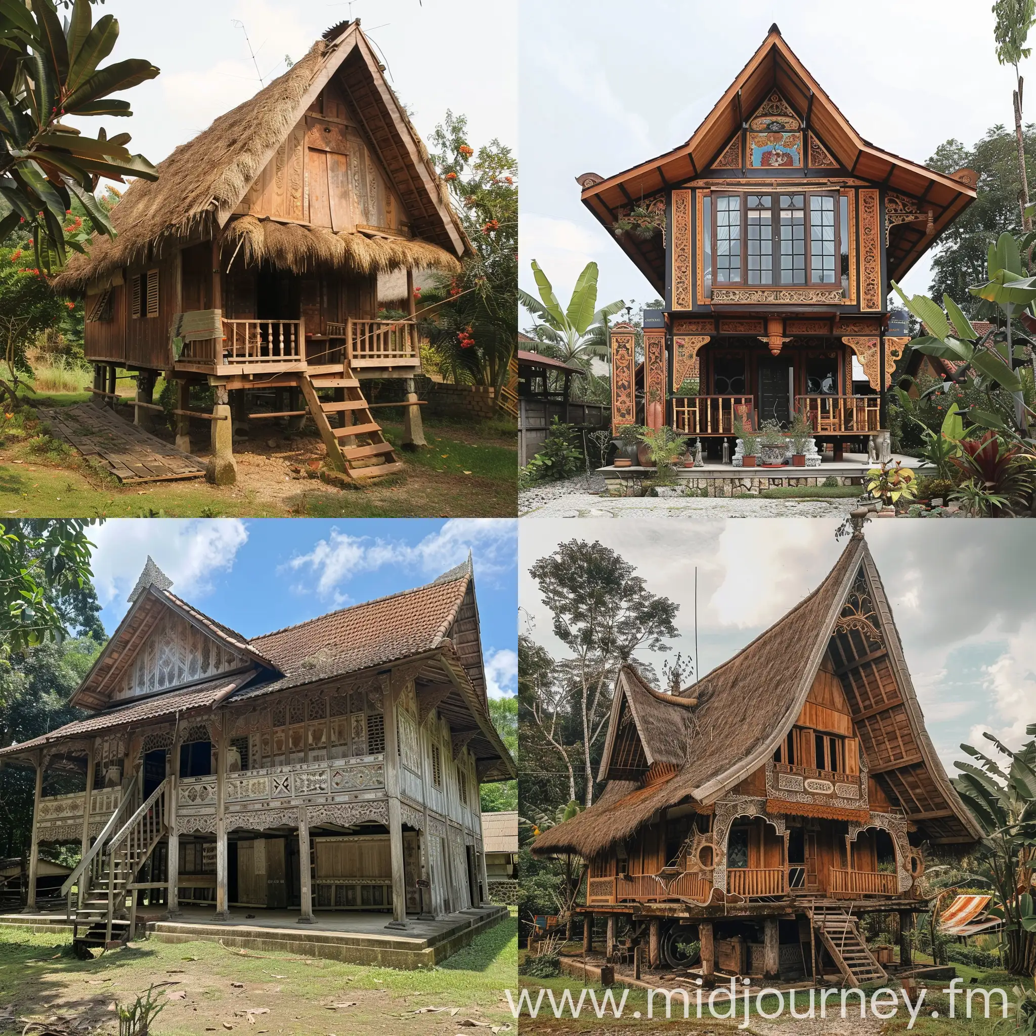 Traditional Minangkabau House Authentic Architecture and Cultural ...