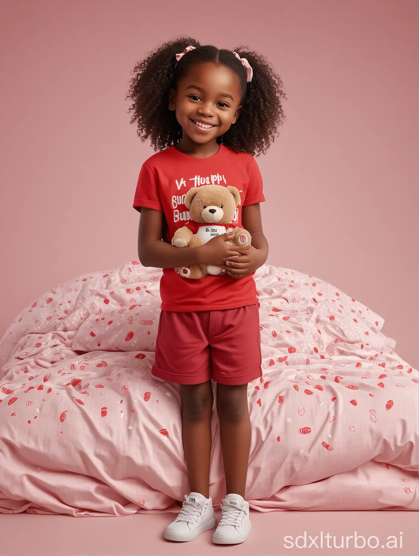 Adorable-African-Child-with-Biggie-Teddy-Bear-on-Soft-Cotton-Bed