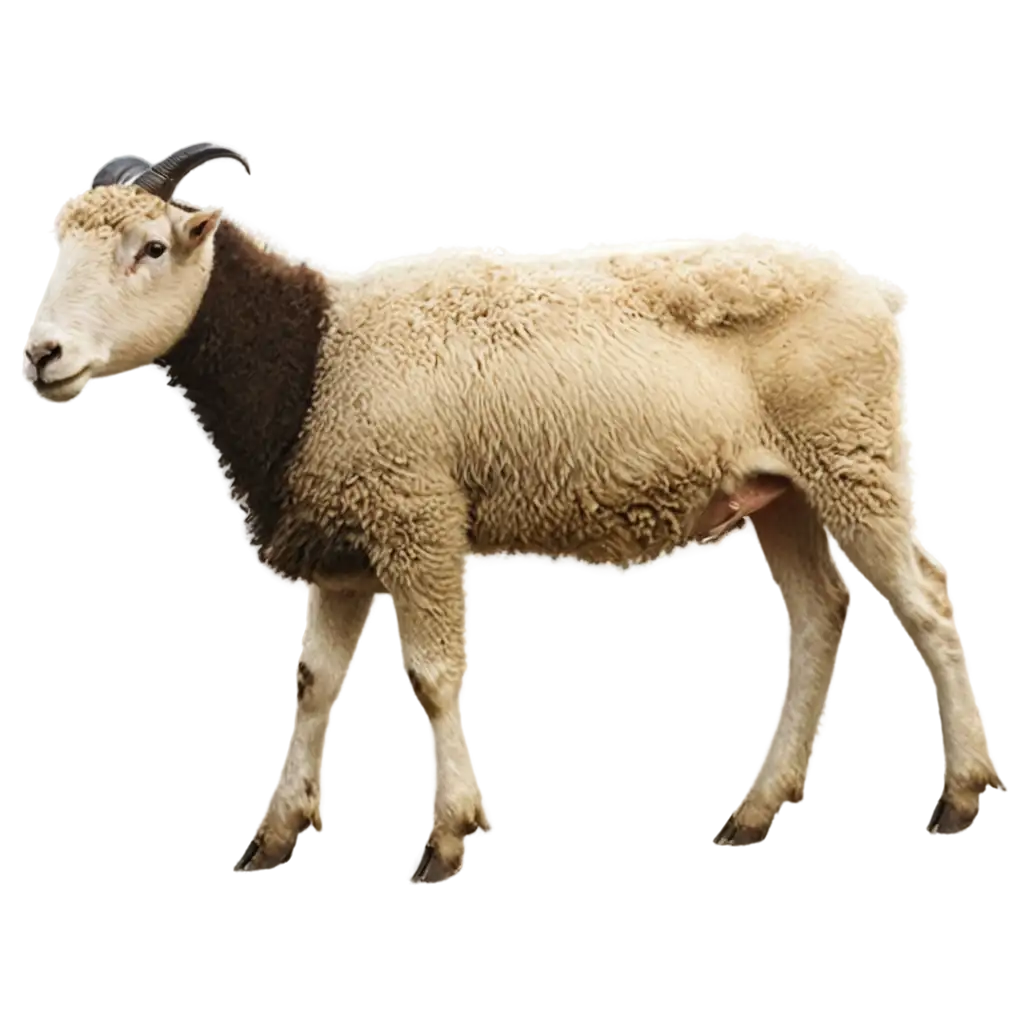 HighQuality-PNG-Image-of-a-Majestic-White-Sacrificial-Goat-Enhance-Your-Visual-Content-with-Stunning-Clarity