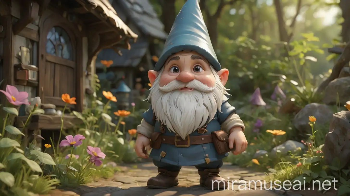 /imagine prompt: 3D animation, personality: Illustrate a wide shot of a cute gnome . Unreal Engine, hyper-real --q 2 --v 5.2 --ar 16:9
