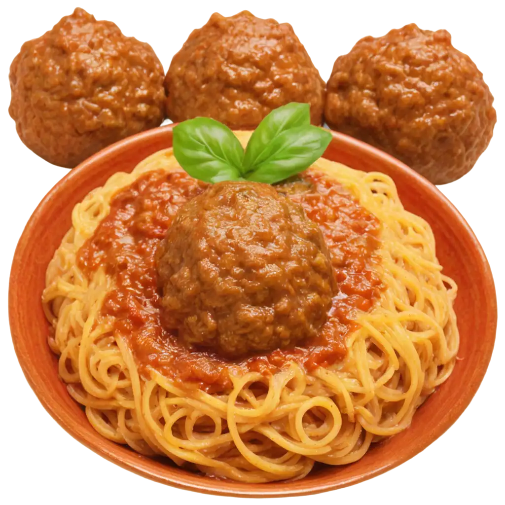 Delicious-Meatball-with-Spaghetti-PNG-Image-Savory-Culinary-Artistry