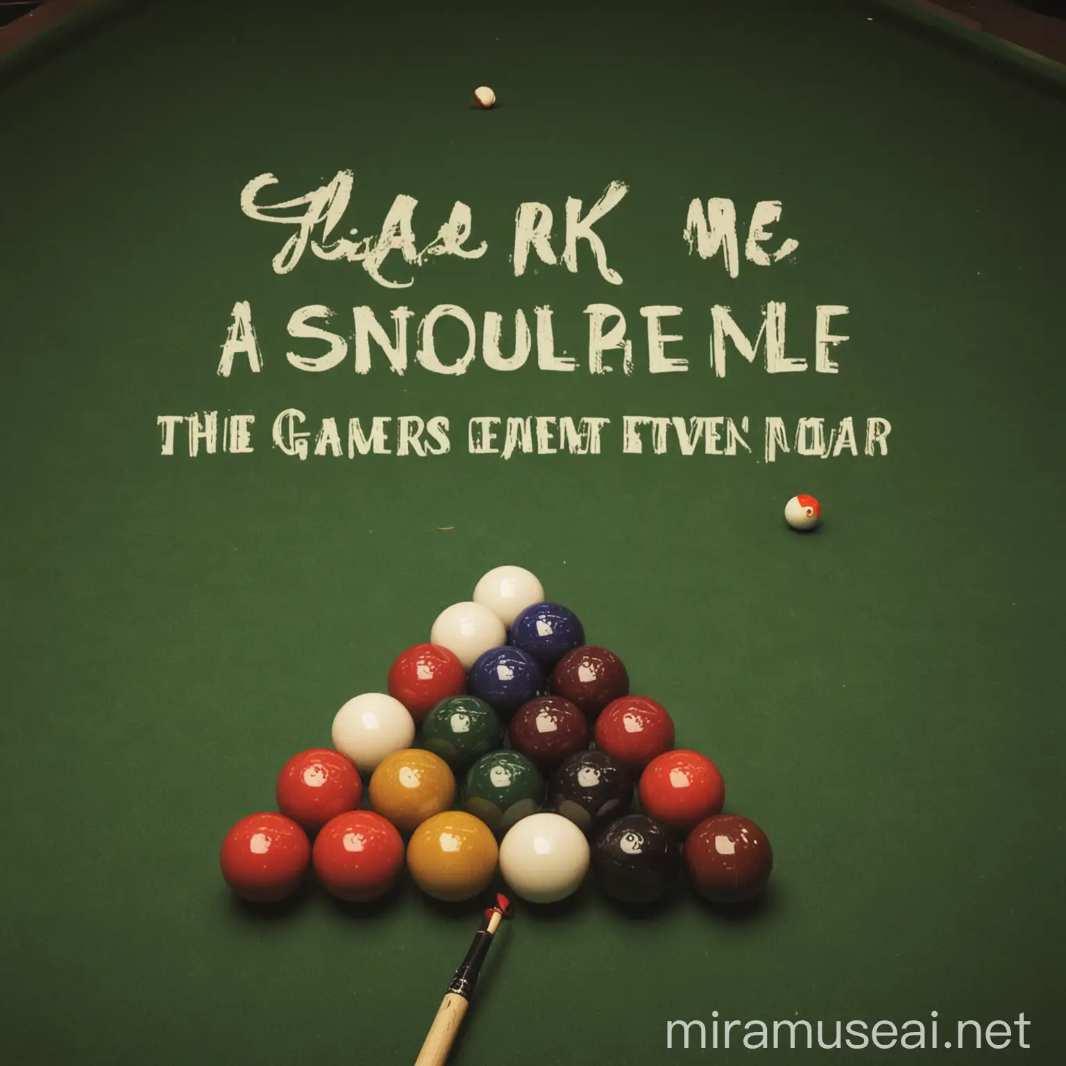 Elegant Evening Snooker Tournament and Games Night