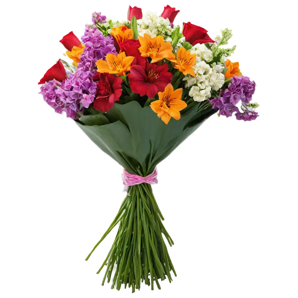 Exquisite-Flower-Bouquet-PNG-Stunning-Floral-Arrangement-for-Digital-Design-Masterpieces
