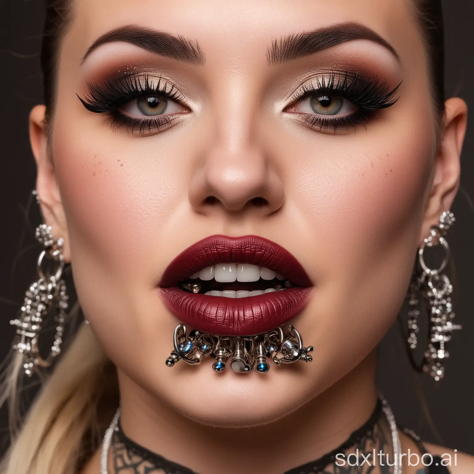 Woman-with-Extreme-Lip-Piercings-Bold-and-Unique-Facial-Adornments