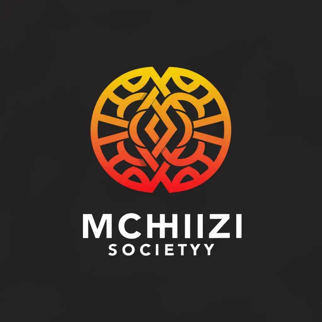 a logo design,with the text "MCHIZI SOCIETY", main symbol:MCHIZI,complex,be used in Entertainment industry,clear background