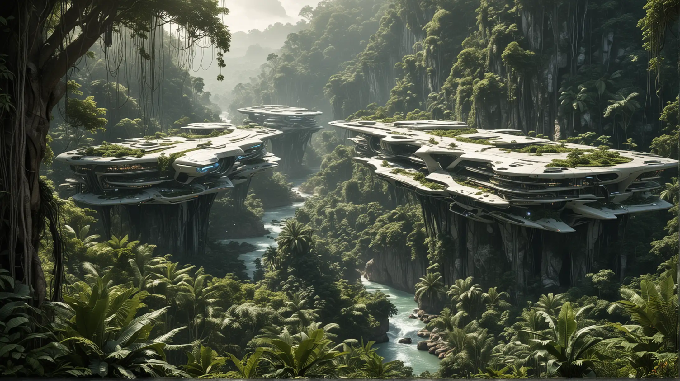 Futuristic Mega Project in the Jungle