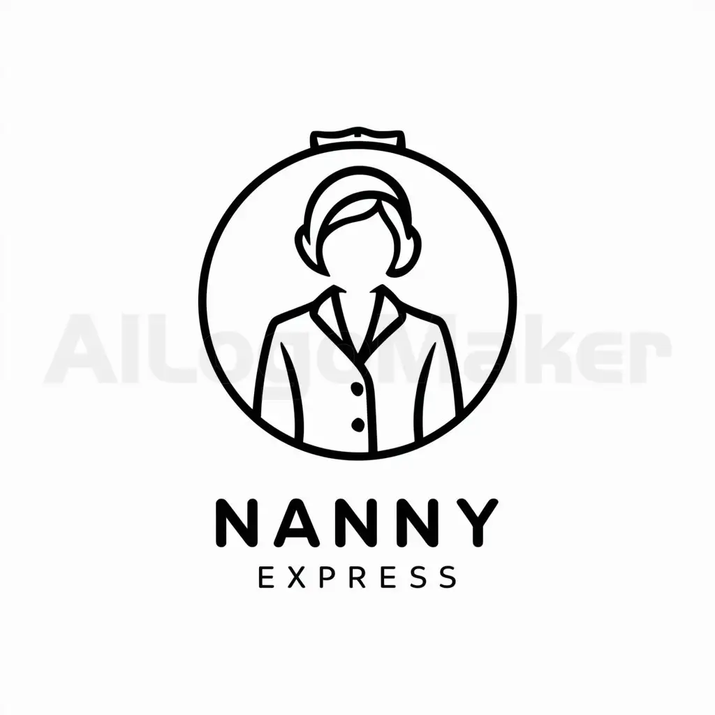a logo design,with the text "Nanny Express", main symbol:Nanny, quality, trust,Minimalistic,be used in Education industry,clear background