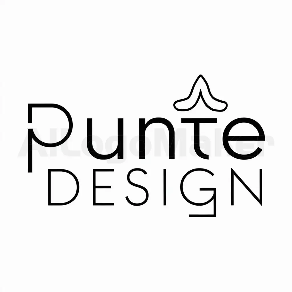 LOGO-Design-For-PUNTE-DESIGN-Namaste-Hand-Symbol-in-Minimalistic-Style-for-Others-Industry
