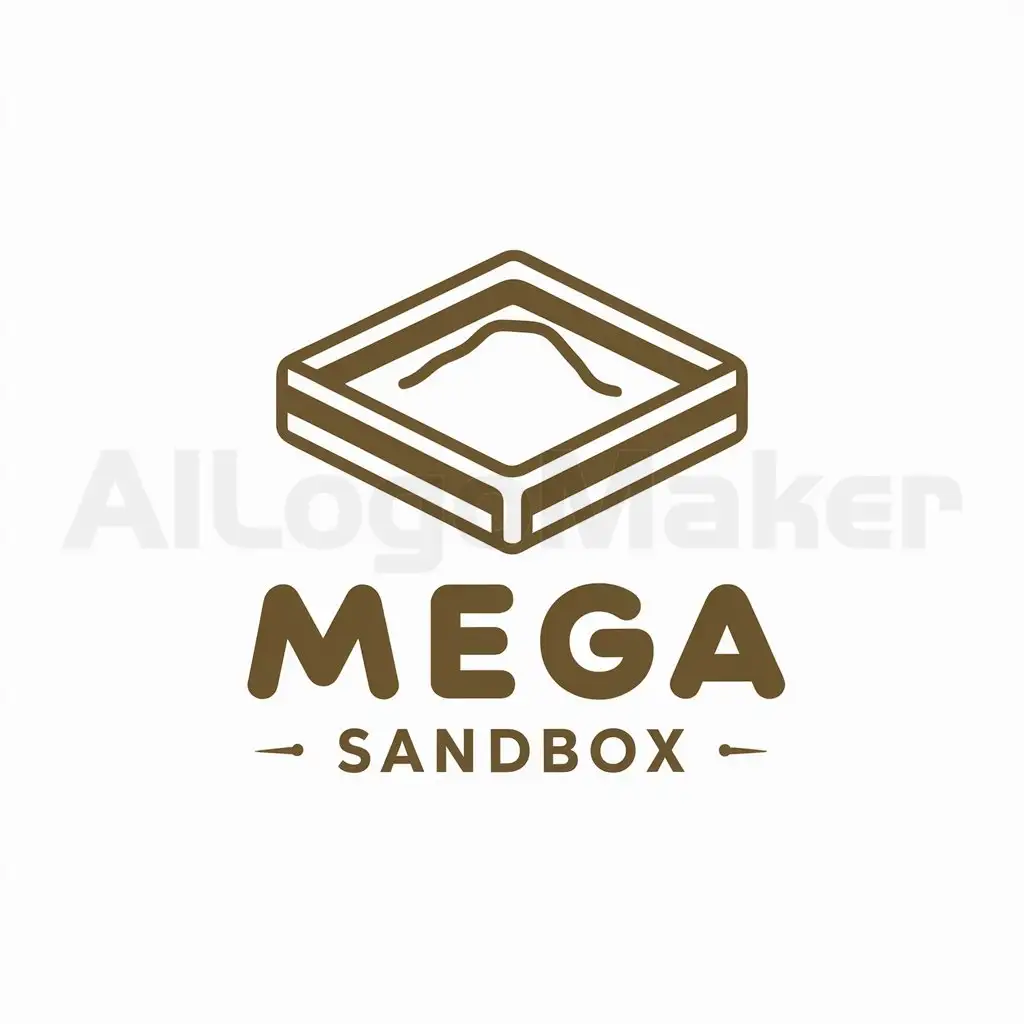 a logo design,with the text "Mega Sandbox", main symbol:sandbox,Moderate,clear background