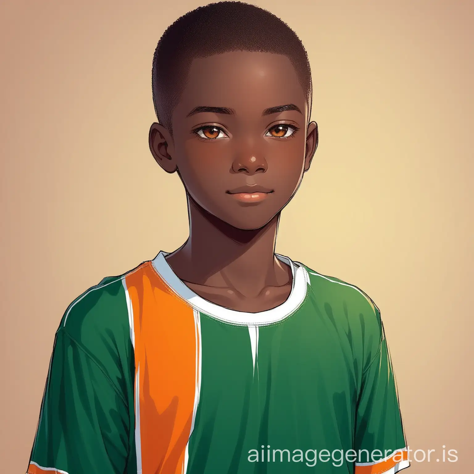 Handsome Ivorian teenage boy
