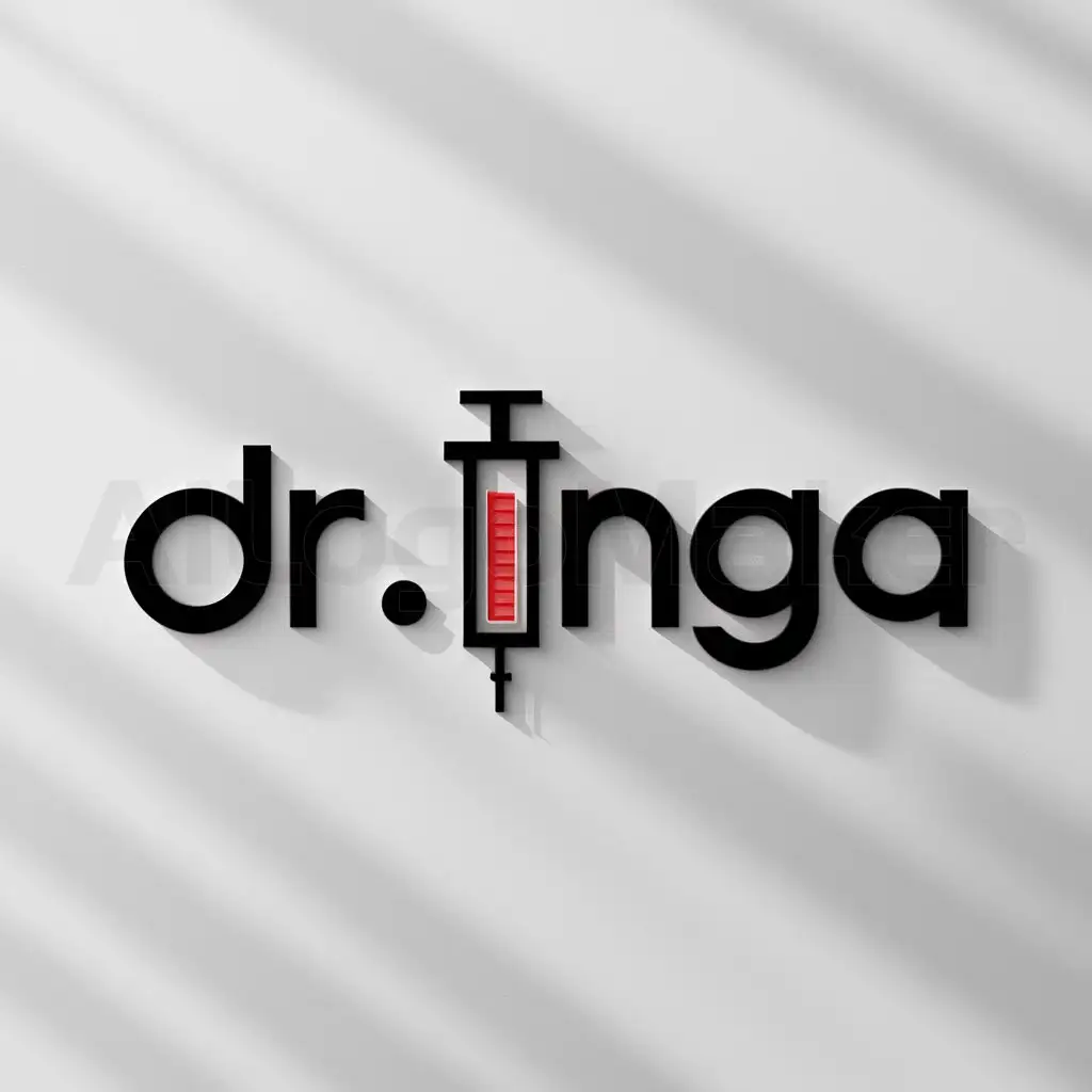 LOGO-Design-for-Dr-Inga-Minimalistic-Syringe-Symbol-on-Clear-Background