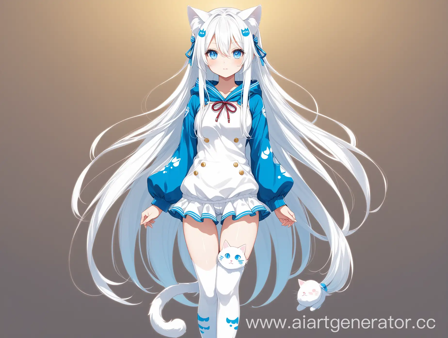 Anime-Girl-Cat-with-White-Long-Hair-and-Blue-Eyes