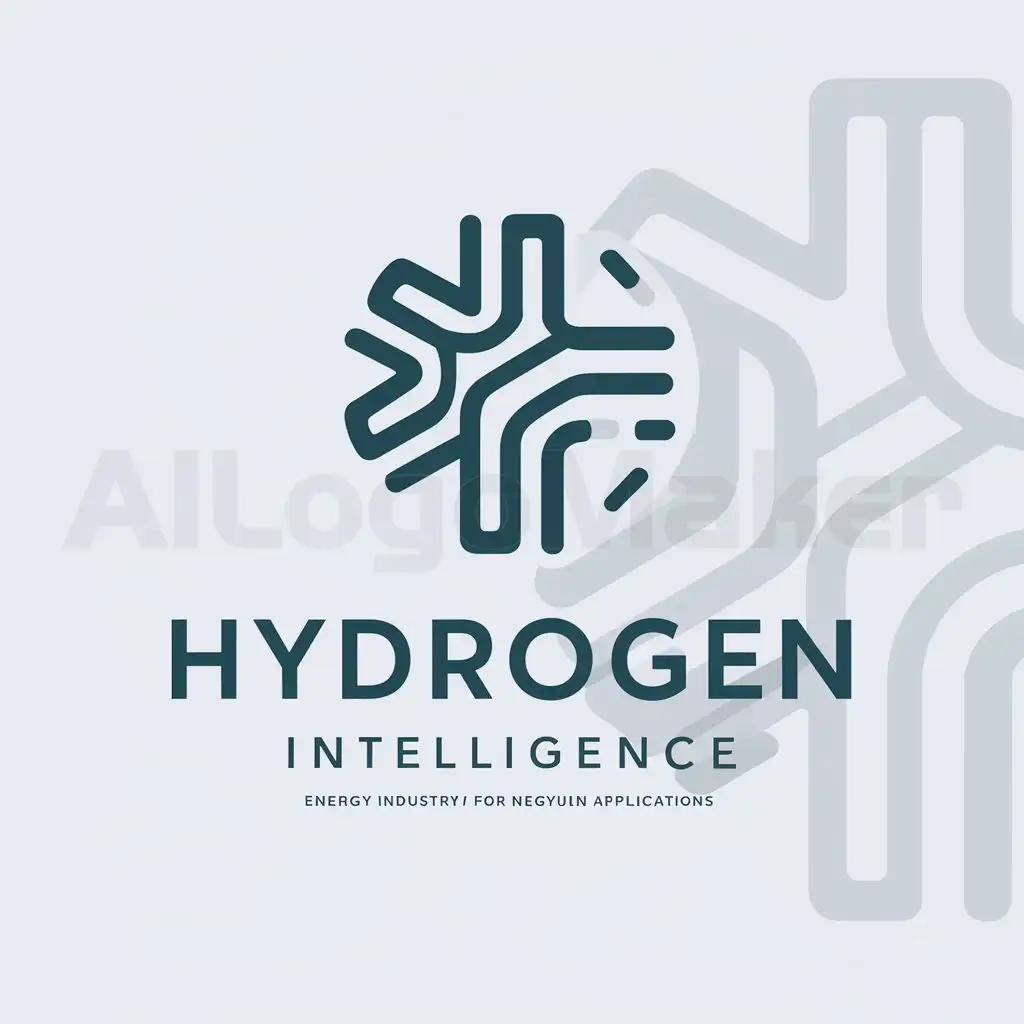 a logo design,with the text "Hydrogen Interligence", main symbol:sensor,complex,be used in nengyuan industry,clear background