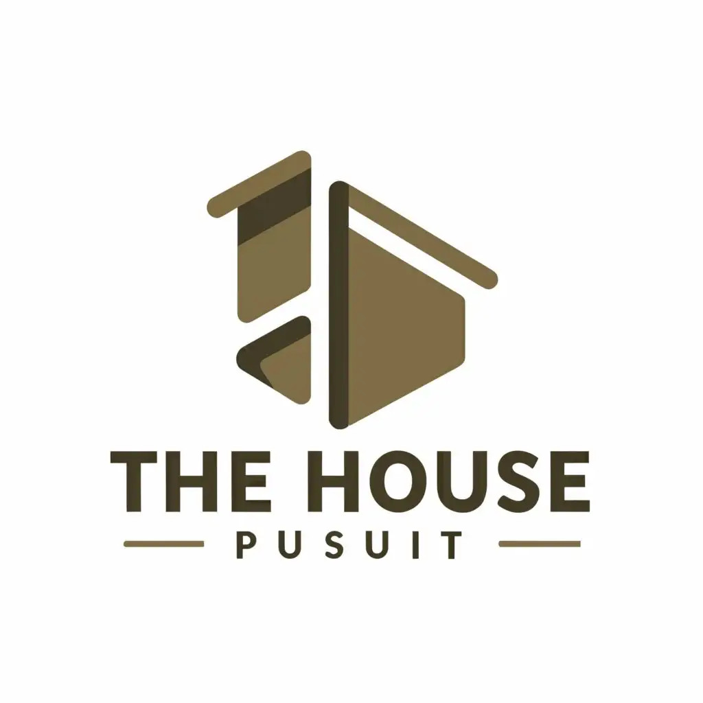 a logo design,with the text "The House Pursuit", main symbol:House,Minimalistic,be used in Real Estate industry,clear background