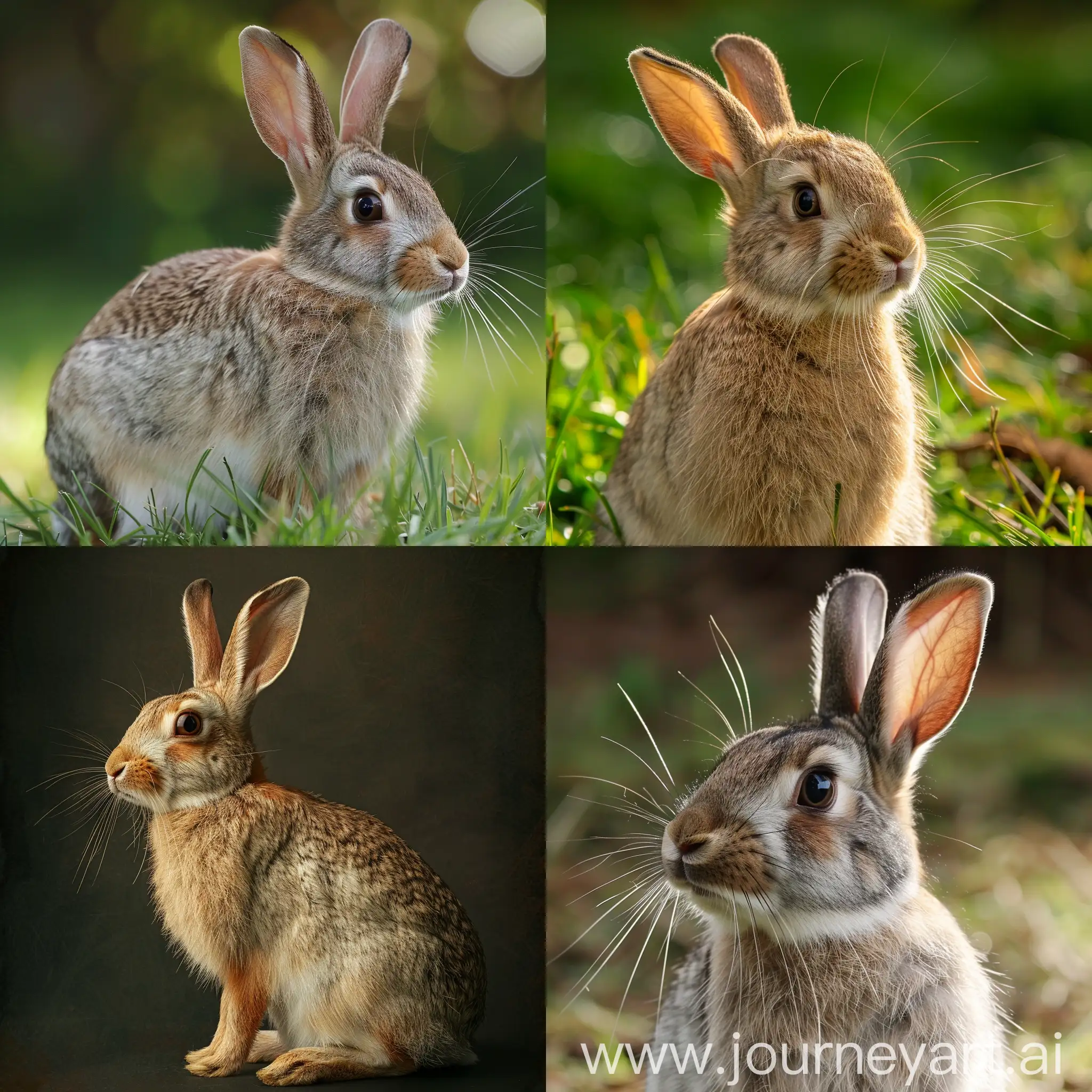 Adorable-Rabbit-Sitting-in-Lush-Green-Meadow