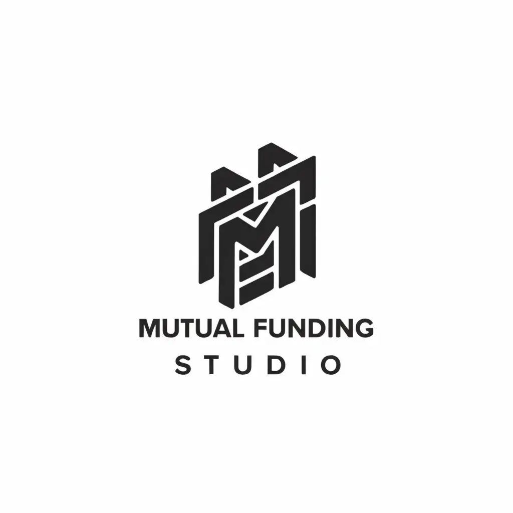a logo design,with the text "mutual funding studio", main symbol:MF,Minimalistic,clear background