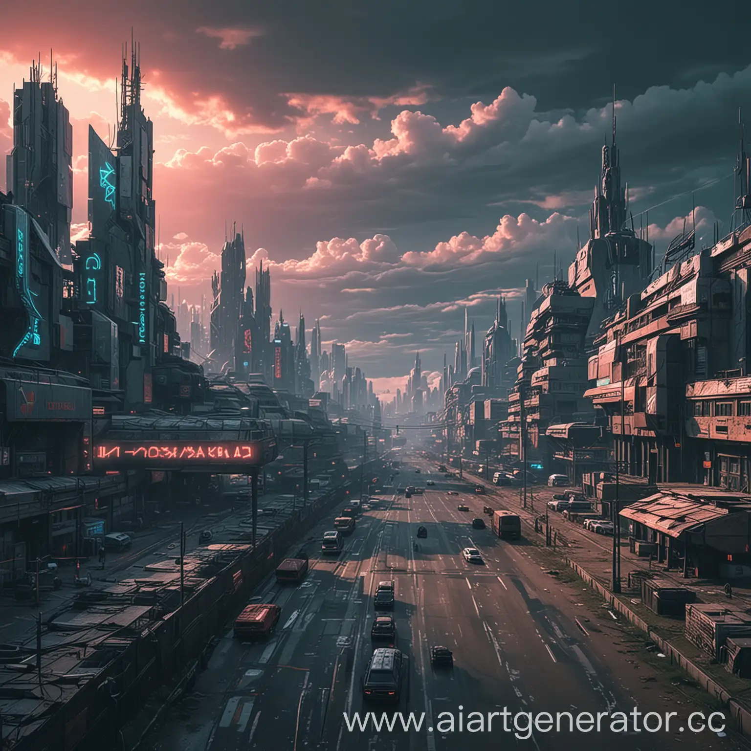 Cyberpunk-Cityscape-of-Khotkovo-Moscow-Region