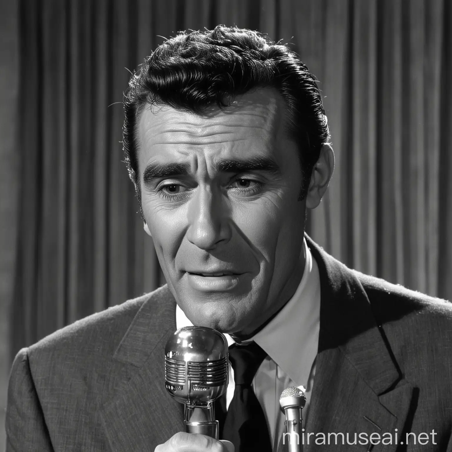Rod Serling Serenading with Passionate Heartfelt Song
