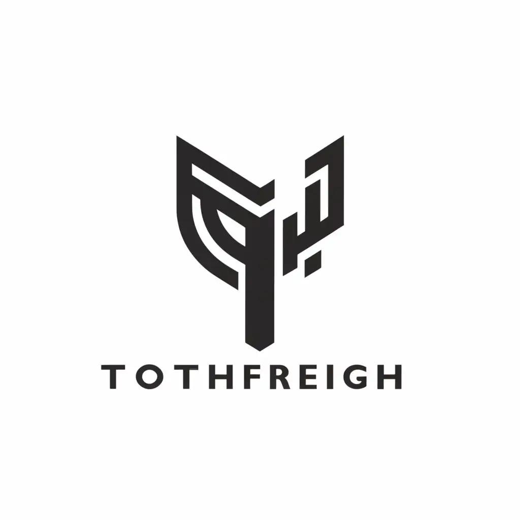a logo design,with the text "thothfreight", main symbol:Letter T, logistics, freight,Moderate,clear background