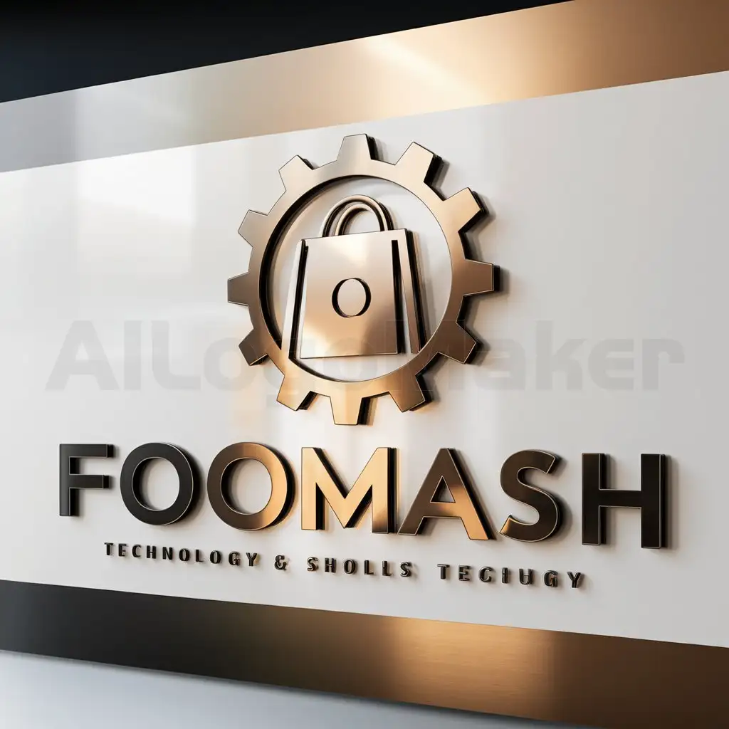 a logo design,with the text "FOOMASH", main symbol:INDUSTRIAL , COMMERCE,Moderate,be used in Technology industry,clear background