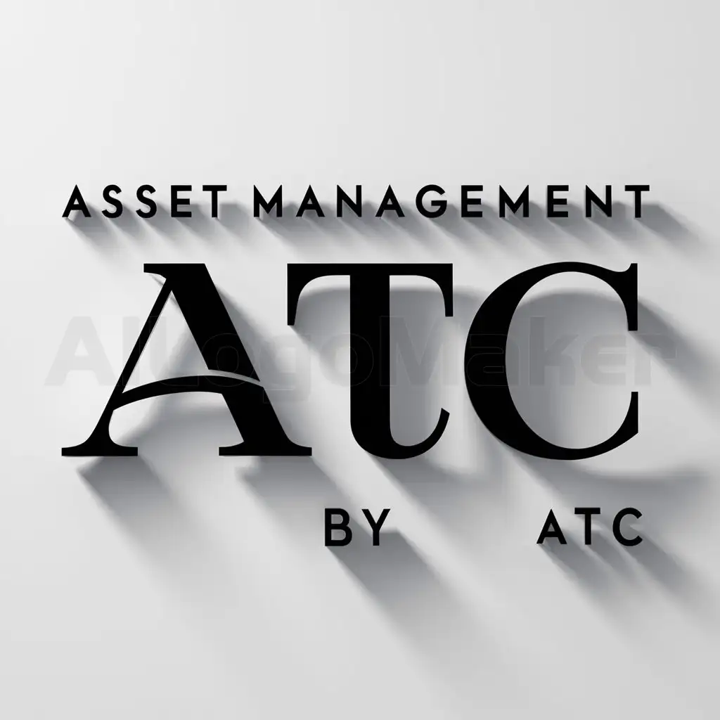 a logo design,with the text "Asset Management by ATC", main symbol:ATC,Moderate,clear background