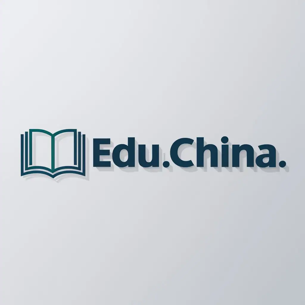 a logo design,with the text "Edu.China", main symbol:education,Moderate,be used in Education industry,clear background