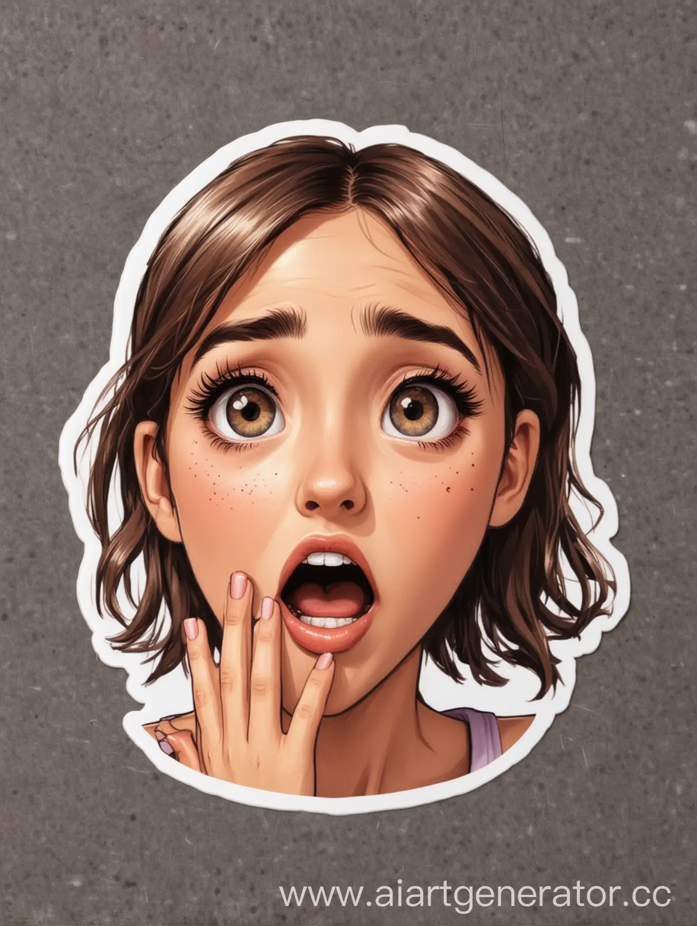 Surprised-Girl-Sticker-with-Colorful-Background
