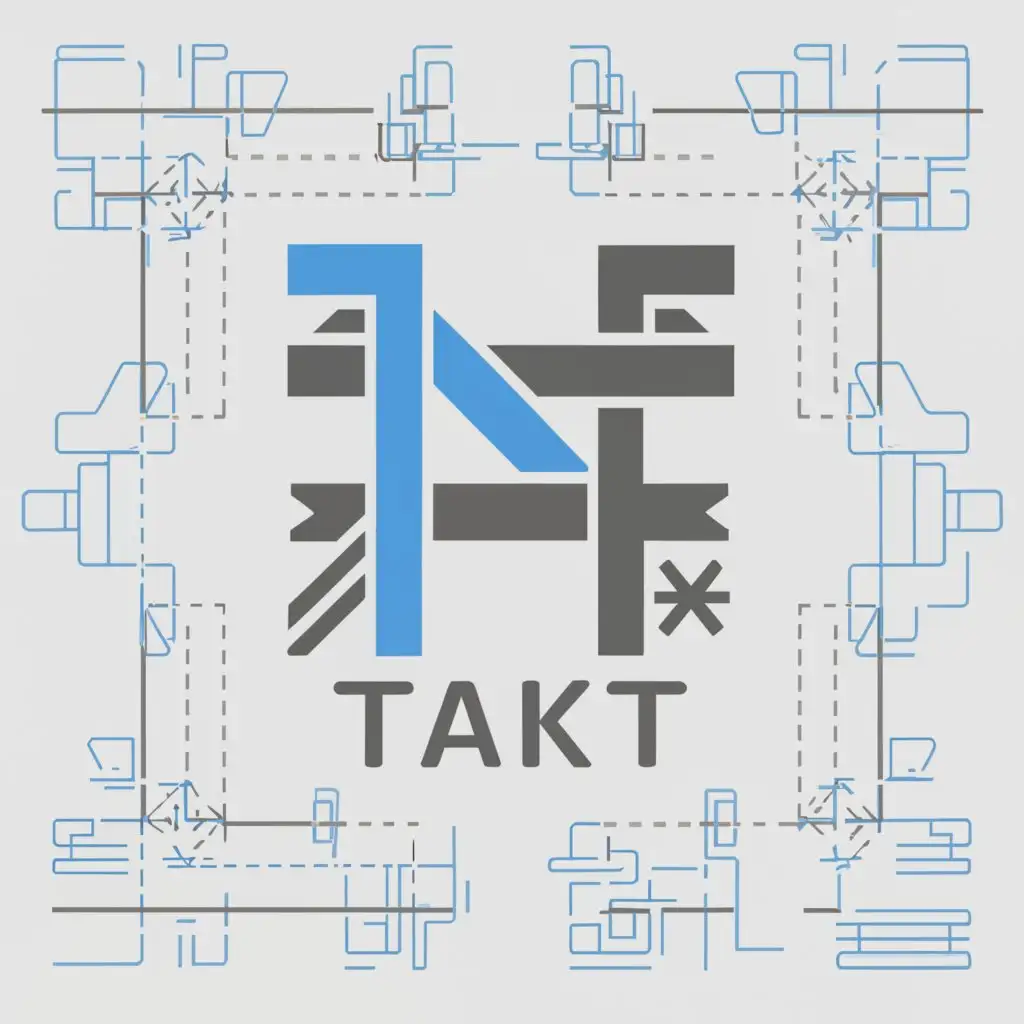 a logo design,with the text "TAKT", main symbol:TAKT,Minimalistic,be used in Construction industry,clear background